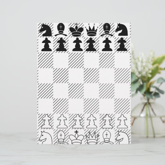 Papier Damier classique (Debout devant)