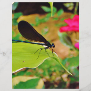 Papier Damselfly et Rose