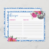 Papier Dancing Queen Blue Tile Disco Fête des mariées Rec (Devant / Derrière)