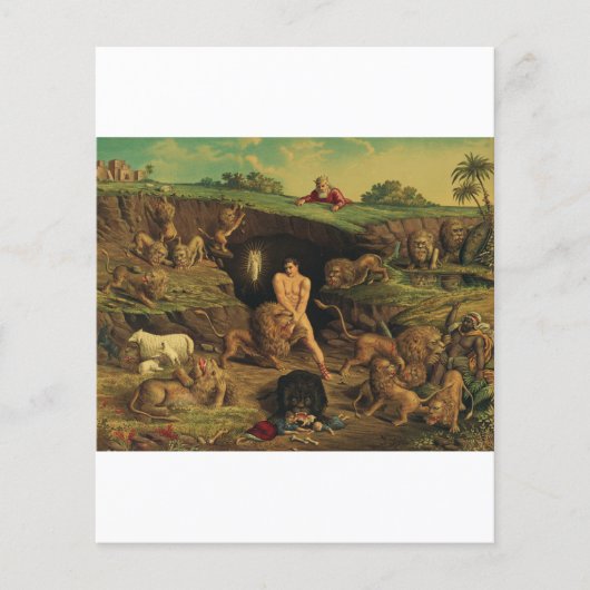 Papier Daniel dans la fosse aux lions (Devant)