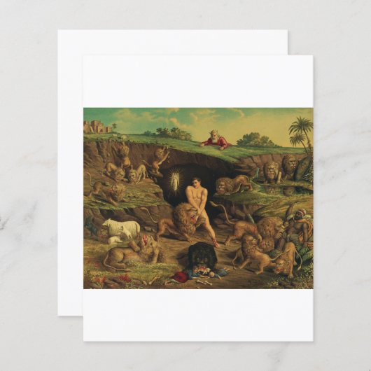 Papier Daniel dans le Den des Lions (Devant / Derrière)