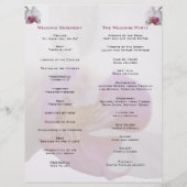 Papier Danielle's Wedding Program vert (Dos)