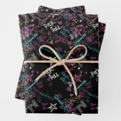 Papier d'anniversaire Rock and Roll (En situation)