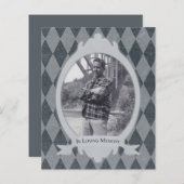 Papier dans la mémoire amoureuse funéraire service (Devant / Derrière)