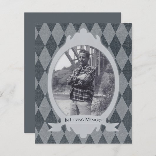 Papier dans la mémoire amoureuse funéraire service (Devant / Derrière)