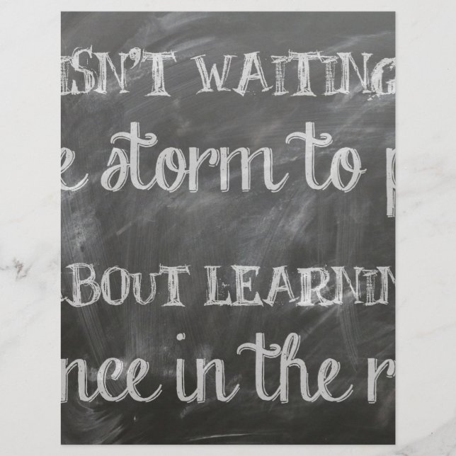 Papier danser sous la pluie (Devant)