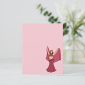 Papier Danseur du ventre rose (Debout devant)