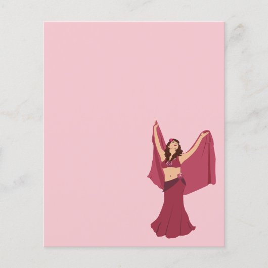 Papier Danseur du ventre rose (Devant)
