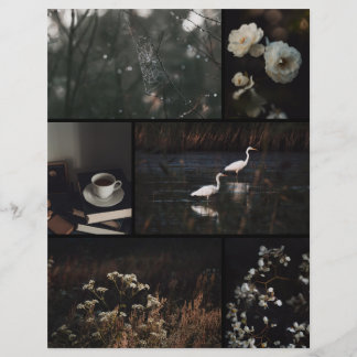 Papier Dark Moody Collage Scrapbooking Paper