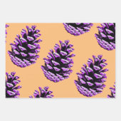 Papier d'artisanat d'enlèvement de pinecone violet (Devant 2)