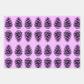 Papier d'artisanat d'enlèvement de pinecone violet (Devant)