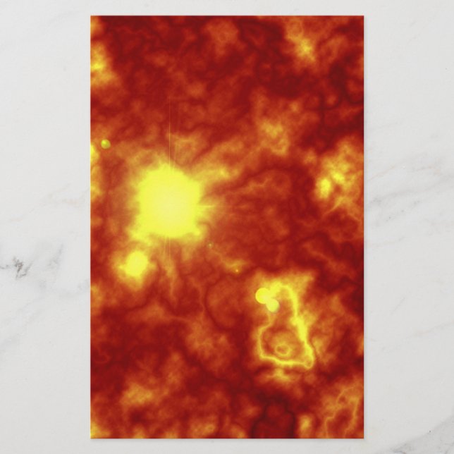 Papier d'artisanat orange et jaune (Devant)