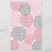 Papier d'artisanat rose Gris Dahlia (Devant)