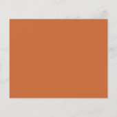 Papier Date de sauvegarde du Mariage de script orange min (Dos)