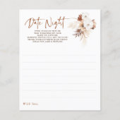 Papier Date Idées de nuit pour couple ou marié - Terracot (Devant)