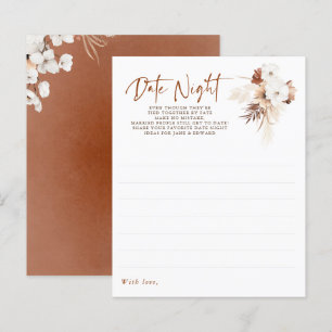 Papier Date Idées de nuit pour couple ou marié - Terracot