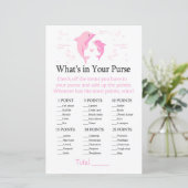 Papier Dauphin rose Qu'est-ce qu'il y a dans votre sac à (Debout devant)