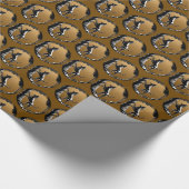 Papier de cadeau de chien de chasse de papier (Coin)