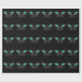 Papier de cadeau de Halloween de yeux verts de (Plat)