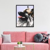 Papier de canevas Keeshond Dog (Insitu(Salon))