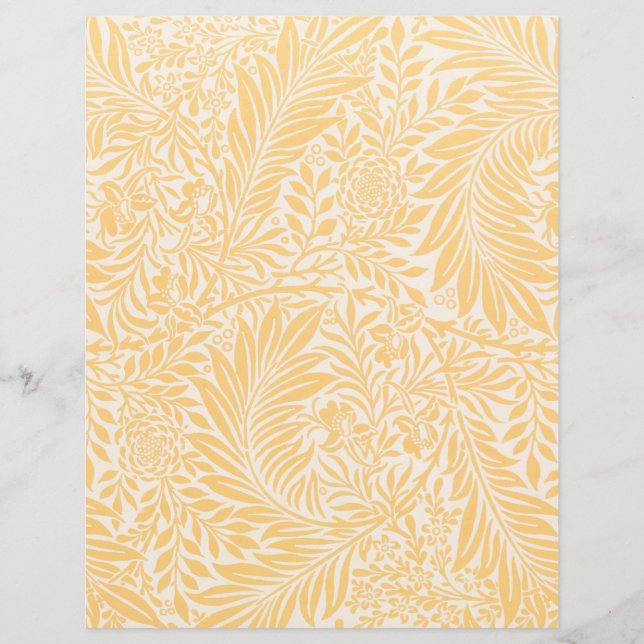 PAPIER DE CARNET : WILLIAM MORRIS : LARKSPUR (Devant)