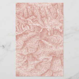Papier de carte topographique des montagnes