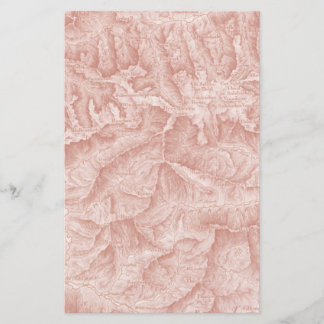 Papier de carte topographique des montagnes