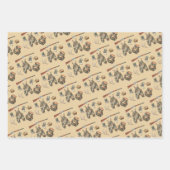 Papier de chasse à l'enrobage Jeu plat de 3 (Devant 3)