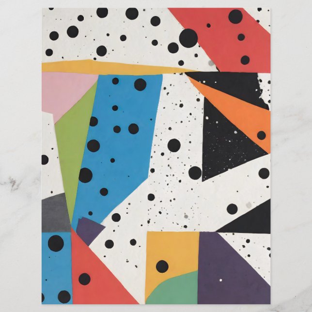 Papier de collection à points noirs Papier à rebut (Devant)