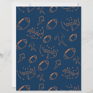 Papier de couleur d'équipe de jeu de football bleu