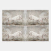 Papier de découpage Cheval Blanc Sauvage (Devant 3)