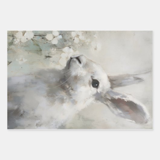 Papier de découpage d'art lapin de style agricole (Devant)