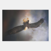 Papier de découpage de l'aigle à tête blanche (Devant 2)