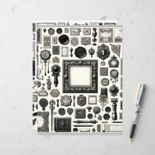 Papier de découpe et de collage en ligne Ephemera