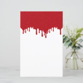 Papier de dessus de la goutte rouge de tomate pers (Debout devant)
