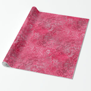 Papier de emballage rose rouge de cadeau