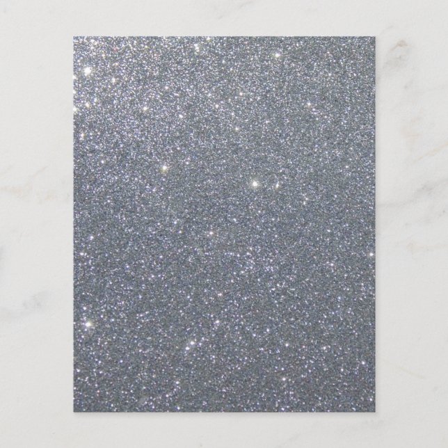 Papier de fond de scrapbook à paillettes argentées (Devant)