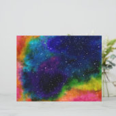Papier de galaxie coloré (Debout devant)