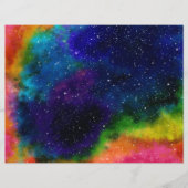 Papier de galaxie coloré (Devant)