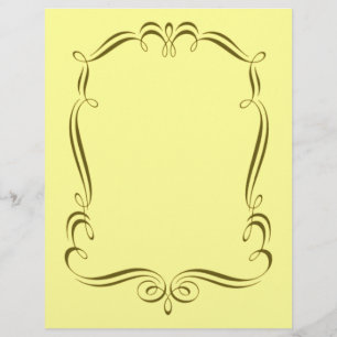 Papier de la conception du cadre de l'or