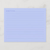 Papier De la cuisine de recette pourpre personnalisée (Dos)