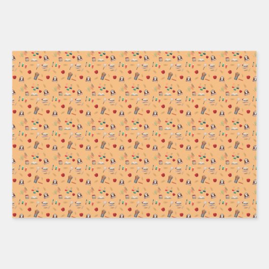 Papier de l'enseignant, papier de thème de l'école (Devant 2)