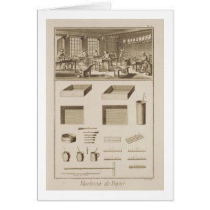 Papier de marbrure, de la "encyclopédie" par Denis