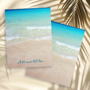 Papier de mariage vierge double face Fond de plage