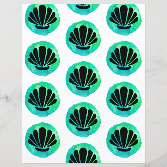 Papier de Motif Green Shell (Devant)