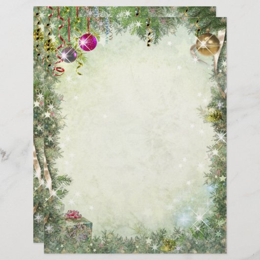 Papier de Noël (Devant / Derrière)