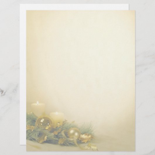 papier de Noël en-tête (Devant / Derrière)