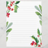 Papier de Noël, papier à écrire (Devant)