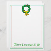 Papier de Noël Recyclé - Conception de couronnes (Devant / Derrière)