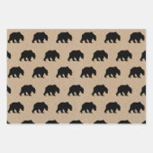 Papier de Noël rustique enveloppant kraft (Devant 3)